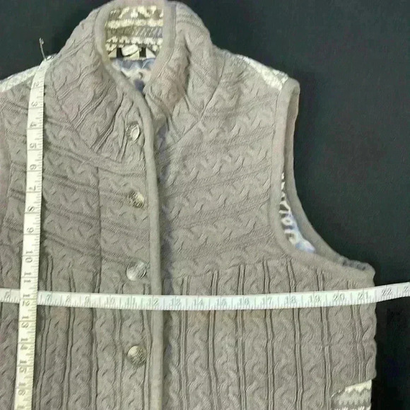 Bob Timley aka women’s sweater vest zipper and button closure pockets size XL - Picture 10 of 12